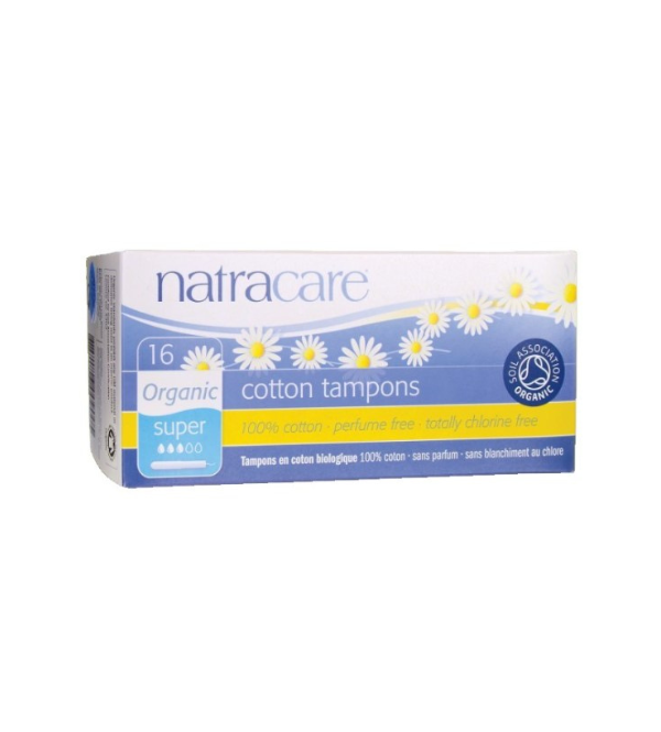 NATRACARE SUPER ORGANIC COTTON TAMPONS APPLICATOR New Earth