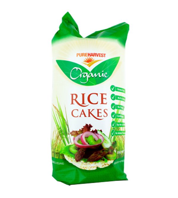 PURE HARVEST RICE CAKES ORIGINAL New Earth