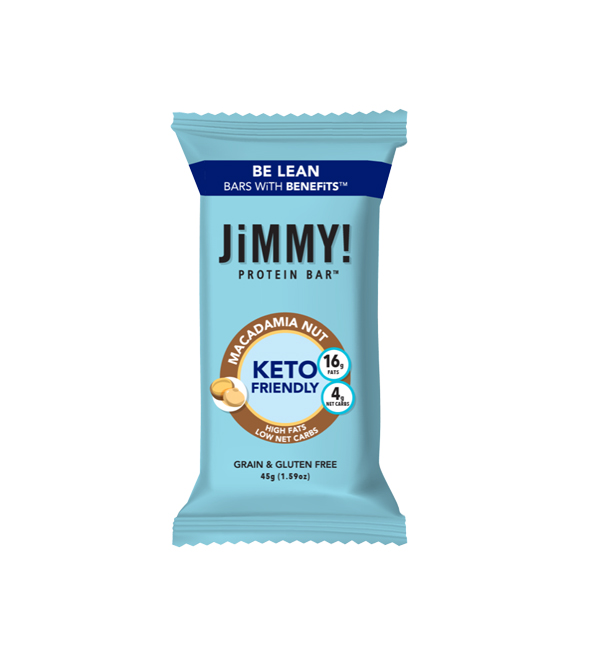 JIMMYBAR! KETO MACADAMIA NUT PROTEIN BAR New Earth