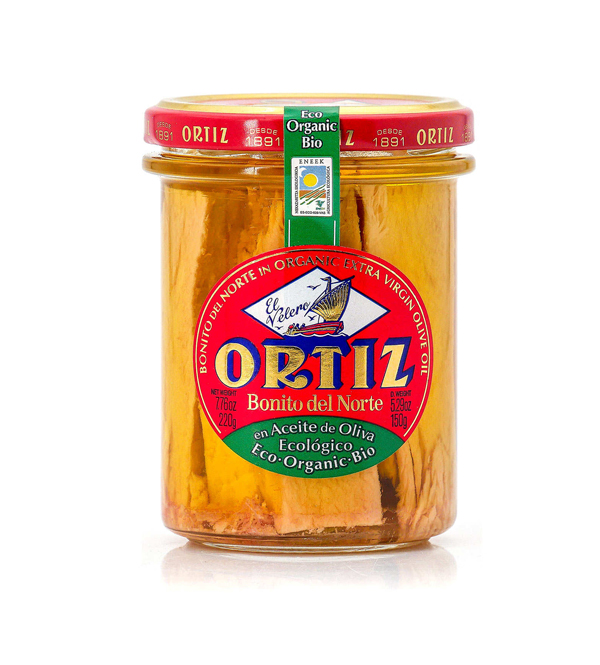 ORTIZ YELLOWFIN TUNA IN ORGANIC OLIVE OIL CAN.. New Earth