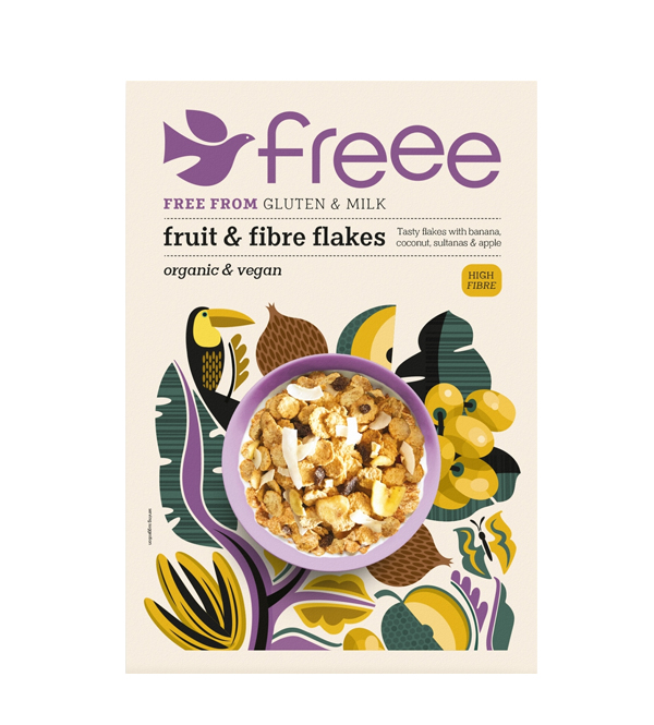 DOVES FARM GLUTEN FREE FRUIT AND FIBRE FLAKES New Earth