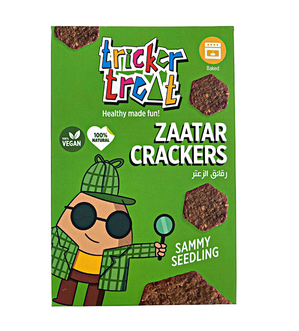 TRICKER TREAT ZAATAR CRACKERS 100G New Earth