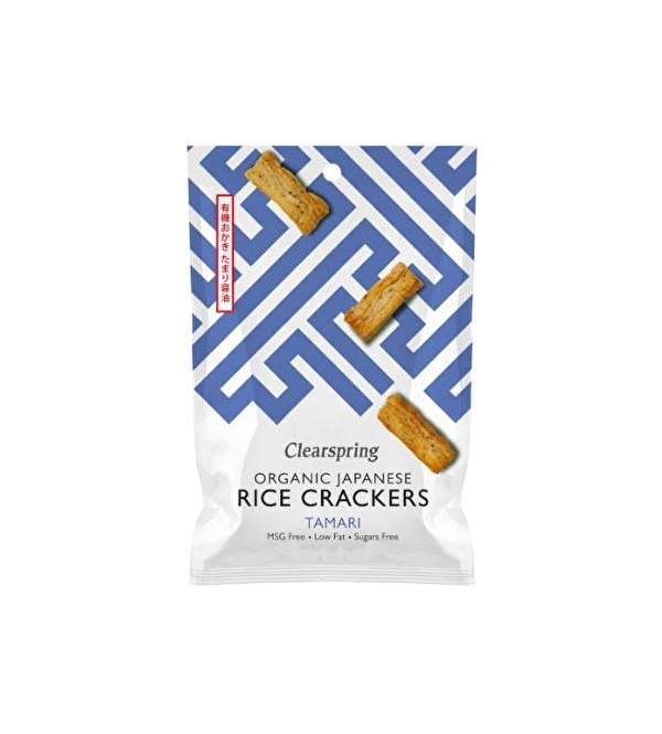 CLEARSPRING ORGANIC JAPANESE RICE CRACKERS TAMARI New Earth