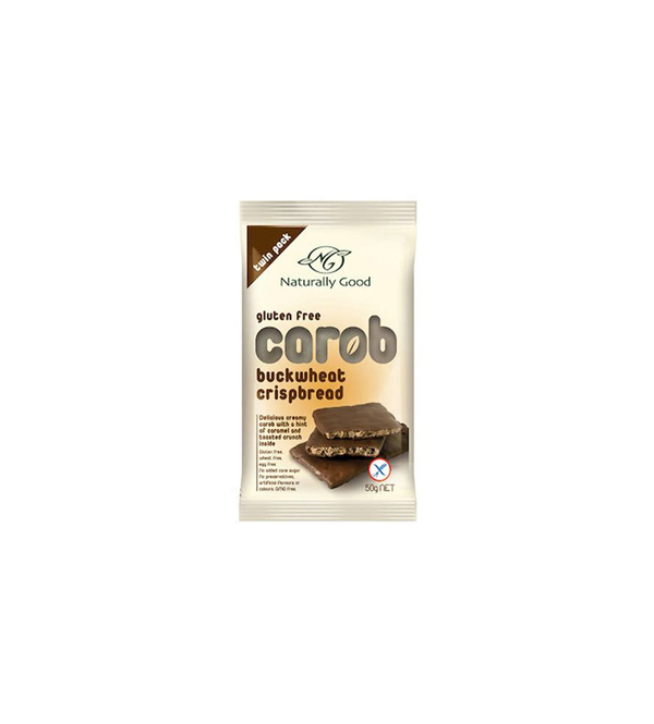 NATURALLY GOOD CAROB BUCKWHEAT CRISPBREAD New Earth