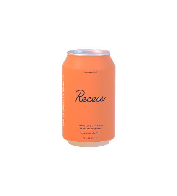 RECESS BLOOD ORANGE SPARKLING WATER New Earth