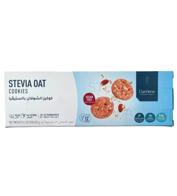 L’AROME STEVIA OAT COOKIES New Earth