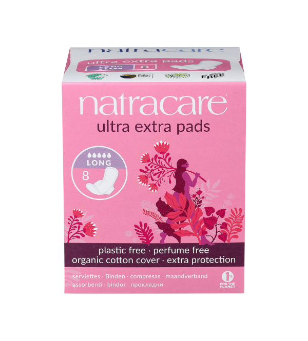 NATRACARE ULTRA EXTRA LONG PERIOD PADS New Earth
