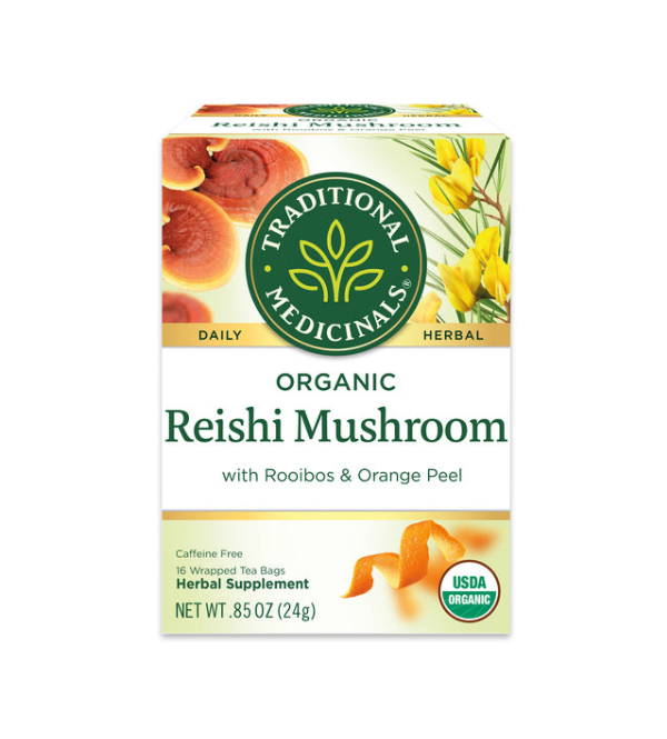 TRADITIONAL MEDICINALS REISHI MUSHROOM TEA New Earth