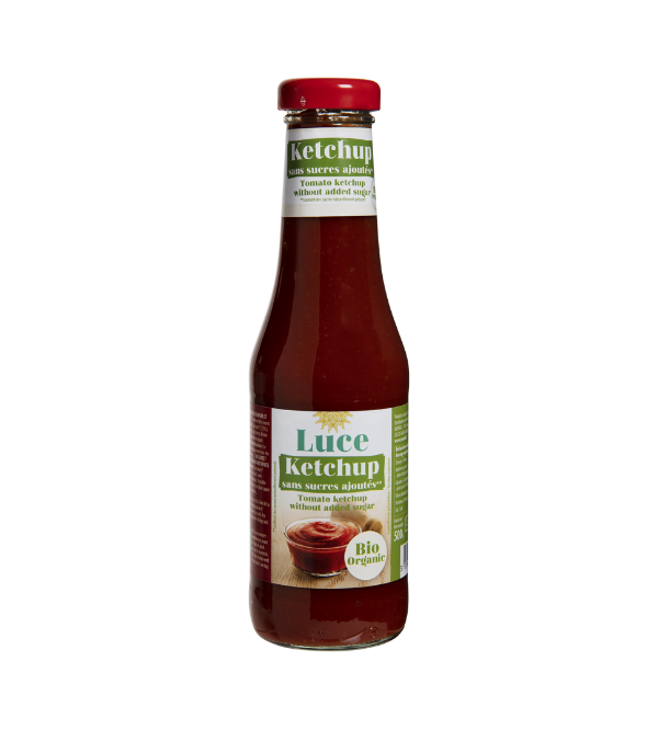 LUCE ORGANIC TOMATO KETCHUP WITHOUT ADDED SUGAR New Earth