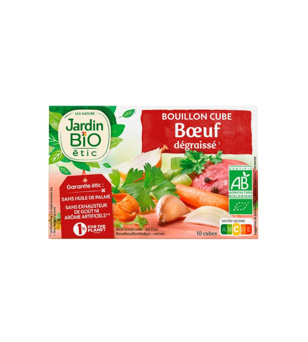 JARDIN BIO BOUILLON CUBE BOEUF New Earth