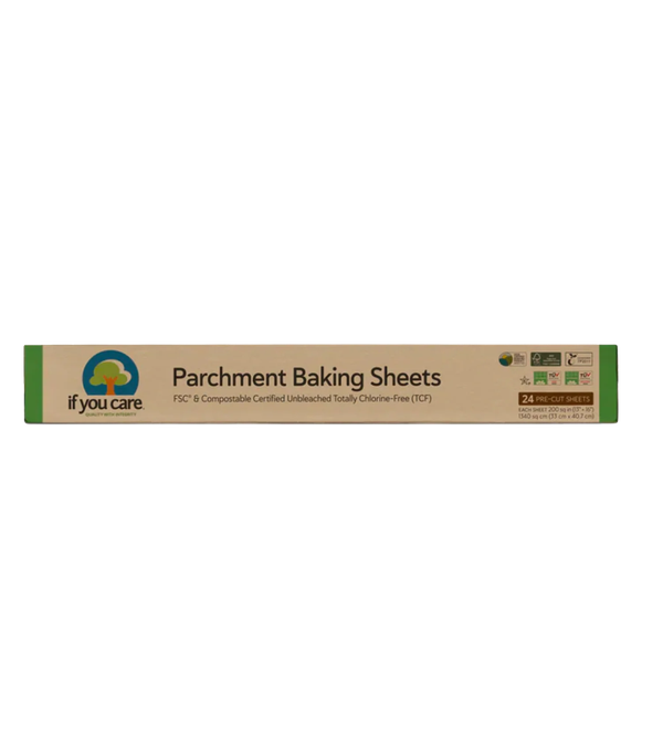 If You Care FSC Certified Parchment Sheets, 24 PC (Pack of 12), Non-Toxic, Oven Safe